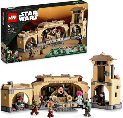 LEGO 75326 Star Wars Boba Fetts Thronsaal Spielzeug zum Bauen mit Palasts von ...
