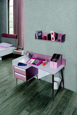 Schreibtisch Holz Rosa Tisch Schreibtische Regal Möbel Jugendzimmer Design
