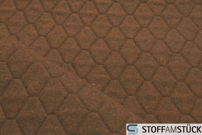 Stoff Wolle Polyamid Stepp Stoff rehbraun JAB Anstoetz IP1655-222 Stepper