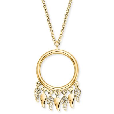 Engelsrufer Schmuck Damen-Kette Flügel Goldfarben ERN-FLYWING-ZI-G