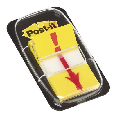 Post-it Haftmarker Index Symbol "Ausrufezeichen" gelb 50 Blatt