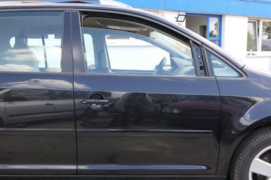 VW Touran 1T 1T3 Tür vorne rechts Beifahrertür schwarz LC9Z metal- ohne Anbautei