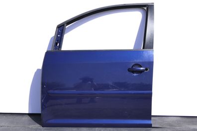 VW Touran 1T 1T3 Tür vorne links Fahrertür blau LB5N indigoblau- OHNE Anbauteil