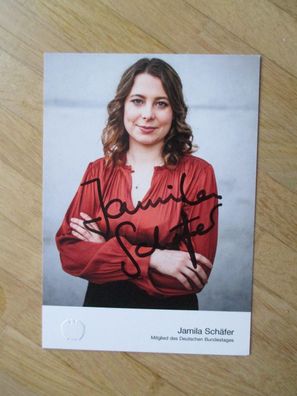 MdB Die Grünen Jamila Schäfer - handsigniertes Autogramm!!