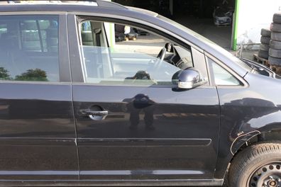 VW Touran 1T 1T3 Tür vorne rechts Beifahrertür schwarz LC9X e - ohne Anbauteile