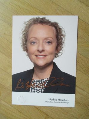 MdB SPD Nadine Heselhaus - handsigniertes Autogramm!!!
