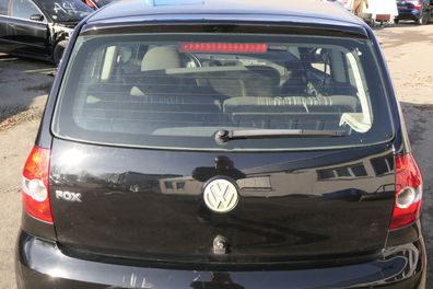 VW Fox 5Z Heckklappe Kofferraumklappe Klappe hinten + Scheibe schwarz L041 uni