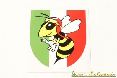 VESPA Dekor Aufkleber "Italy Wappen / Wespe" Sticker Beinschild Fahne Italy V50
