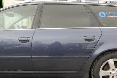 Audi A6 4B C5 Tür Türblatt hinten links blau LY5X aquablau mit Rahmen