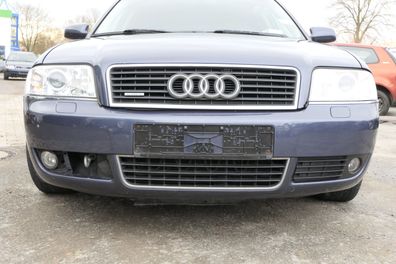Audi A6 4B Frontstoßstange Stoßstange vorn Stoßfänger blau LY5X Facelift SWR PDC