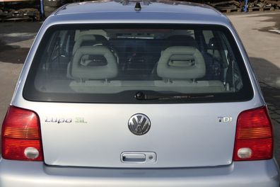 VW Lupo 6E Heckklappe hinten Klappe Kofferraumklappe Scheibe grau blau LR7V 3L