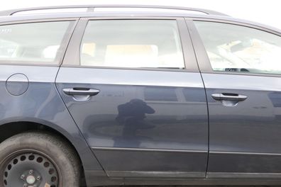 VW Passat 3C Kombi Variant Tür hinten rechts blau grau LC5F bl - ohne Anbauteile