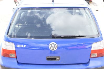 VW Golf 4 Limousine Heckklappe Kofferraumklappe Klappe hinten blau LW5Z -ohneAnb