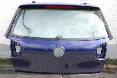 VW Golf 5 V Heckklappe hinten Kofferraumklappe mit Scheibe blau LD5Q