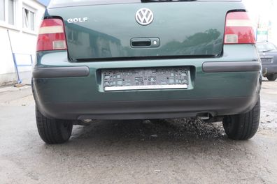 VW Golf 4 Limousine Stoßstange hinten Heckstoßstange Stoßfänger grün LC6M bright