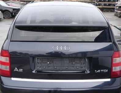 Audi A2 Heckklappe Klappe hinten Kofferraumklappe blau LZ5Q mit Scheibe kobalt