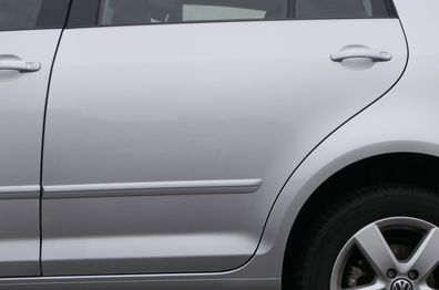 VW Golf Plus 5M 6 521 Türblatt Tür Blech hinten links grau silber LA7W