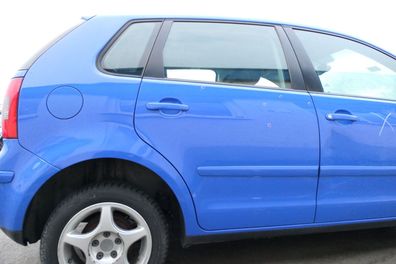 VW Polo 9N 9N3 Tür hinten rechts 4/5-Türer blau LA5F - ohne Anbauteile
