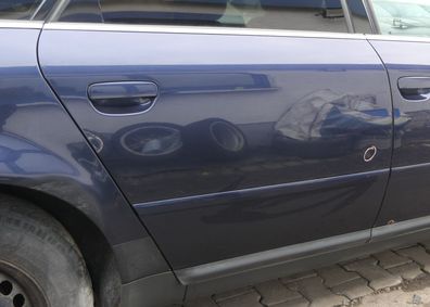 Audi A6 4B C5 Tür Türblatt hinten rechts blau LZ5T