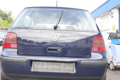 VW Golf 4 Limousine Heckklappe Kofferraumklappe Klappe hinten blau LA5G ohnAnb