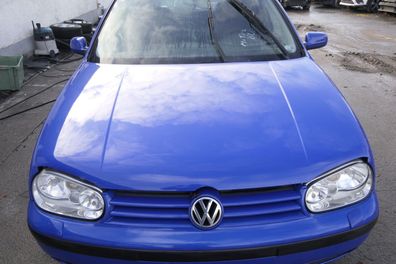 VW Golf 4 Motorhaube Haube Klappe vorne blau LW5Z