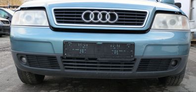 Audi A6 4B Frontstoßstange Stoßstange vorn vorne Stoßfänger grün blau LX6V jaspi