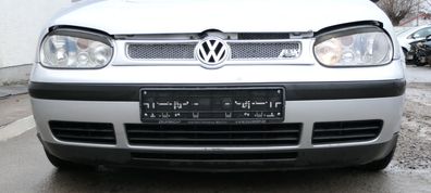 VW Golf 4 1J Stoßstange vorne Stoßfänger vorn grau silber LB7Z Frontstoßstange