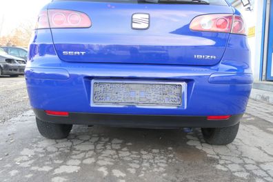 Seat Ibiza 6L Stoßstange Heckstoßstange hinten blau LS5G