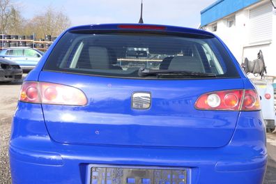 Seat Ibiza 6L Heckklappe Klappe hinten Kofferraumklappe blau LS5G ohneBremsleuch