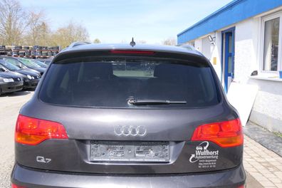 Audi Q7 4L Heckklappe hinten Kofferraumklappe mit Scheibe lavagrau grau LZ7L