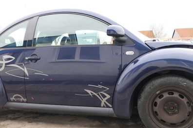 VW New Beetle 1C 9C Tür vorne rechts Beifahrertür blau lila LG5 -OHNE Anbauteile