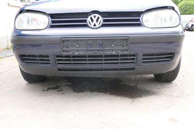 VW Golf 4 1J Stoßstange vorne Stoßfänger vorn blau LA5G Frontstoßstange