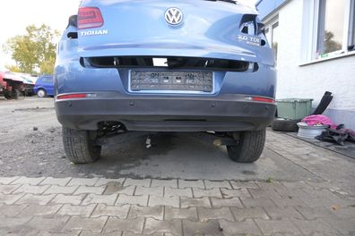 VW Tiguan 5N Facelift Stoßstange hinten Heckstoßstange Stoßfänger blau LA5J