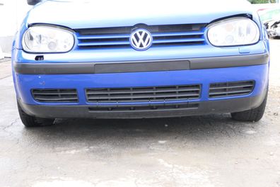 VW Golf 4 Stoßstange vorne Frontstoßstange Stoßfänger blau LW5Z SWR