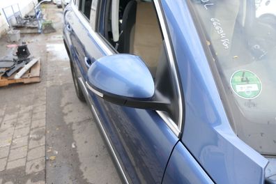 VW Tiguan 5N elektrischer Spiegel Außenspiegel rechts blau LA5J anklappbar