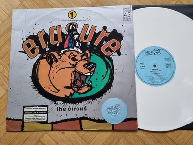 Erasure - The Circus (Live) 12'' Vinyl Maxi Germany WHITE VINYL