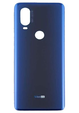 Original Motorola One Vision XT1970-3 Akkudeckel Backcover Deckel Blau Wie Neu