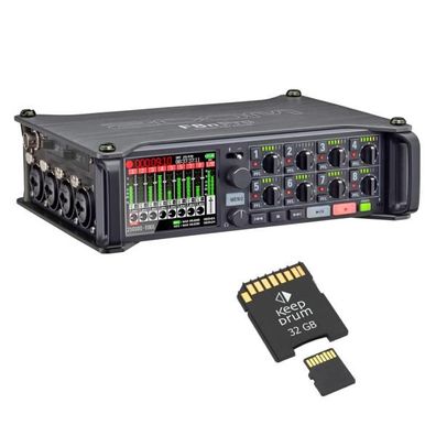 Zoom F8n Pro Audio-Recorder mit Speicherkarte