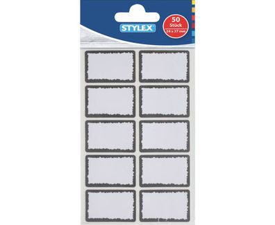 Stylex 366650 Tiefkühletiketten, weiß, 24 x 37 mm, 50 Stück