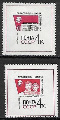 Sowjetunion postfrisch Michel-Nummer 2818-2819