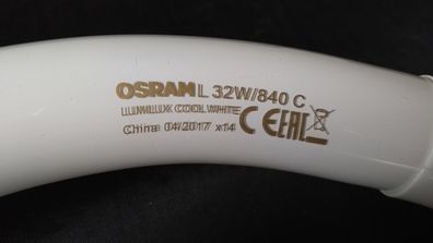 30 cm Ring Licht Osram L 32w/840 C LumiLux Cool White CE EAC "alte" NeonLampe no LED