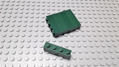 Lego 5 Steine 1x4 hoch Dunkelgrün Nummer 3010