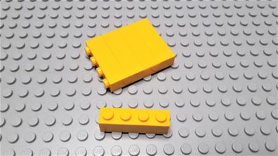 Lego 5 Steine 1x4 hoch Bright Hellorange Nummer 3010