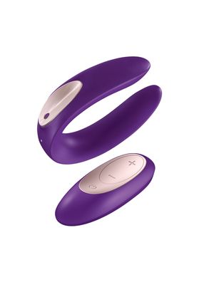Satisfyer Partner Double Plus Remote Control purple