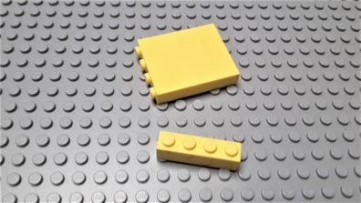 Lego 5 Steine 1x4 hoch Bright Hellgelb Nummer 3010