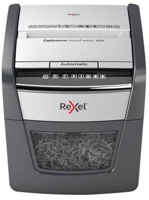 Rexel Optimum AutoFeed 45X Automatischer Aktenvernichter Partikelschnitt P-4, 4 x 28