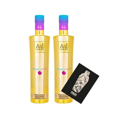 Au Vodka 2er Set Bubblegum 0,7L (35,2% Vol) 2x aromatisierte Wodka Spirituose K