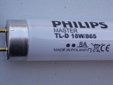 18w/865 Philips TL-D 59 60 61 cm TagesLicht Röhre Lampe TLD Neon Tube