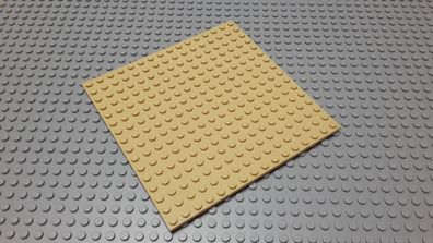 LEGO 1 Bauplatte Flach 16x16 Tan Beige Nummer 91405
