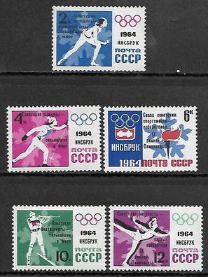 Sowjetunion postfrisch Michel-Nummer 2887-2891